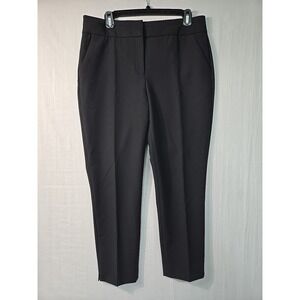 Chico's Size Women's 1R (Med) Black Straight Leg Stretch Pants Classic